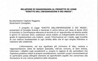 Relazione Maggioranza PdL Diritto Informazione e Media